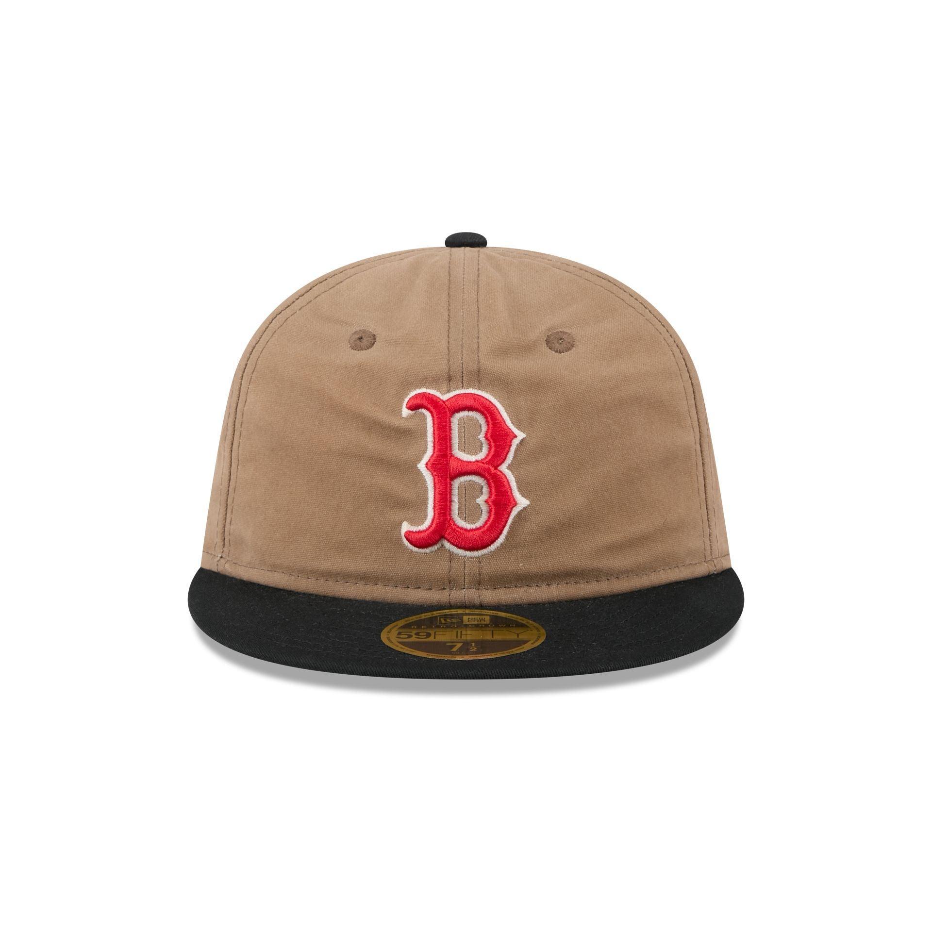 Boston Red Sox Wax Canvas Retro Crown 59FIFTY Fitted Hat Male Product Image