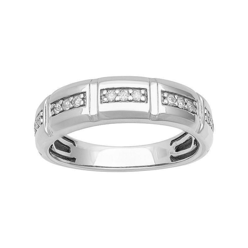 AXL Sterling Silver 1/5 Carat T.W. Diamond Mens Ring Product Image