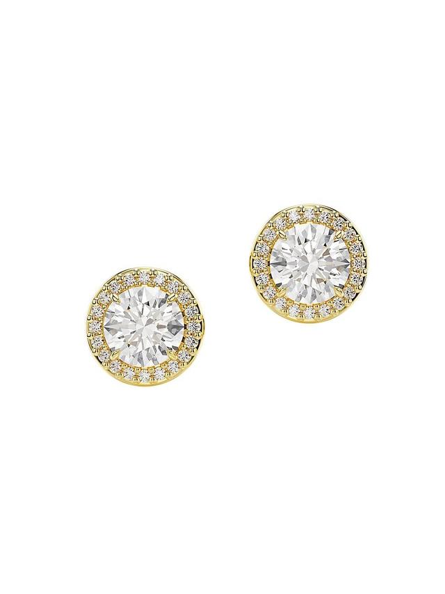 Womens Una Goldtone & Crystal Stud Earrings Product Image