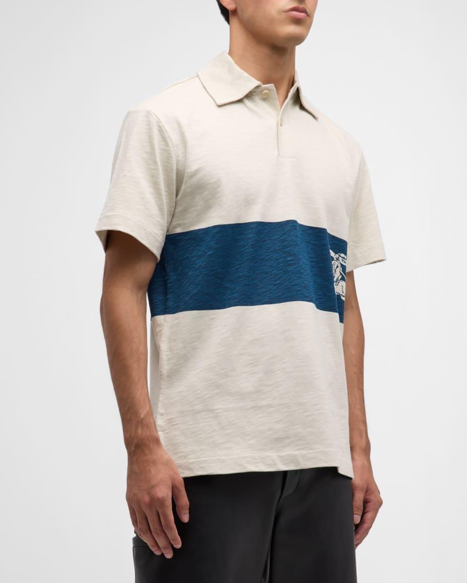 Mens Rugby Stripe Polo Shirt Product Image