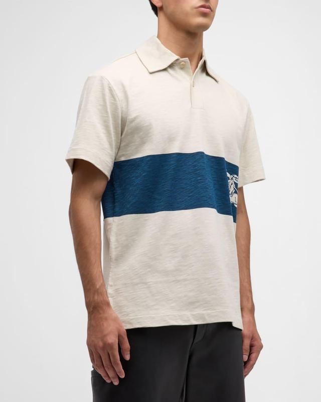 Men's Rugby Stripe Polo Shirt Product Image