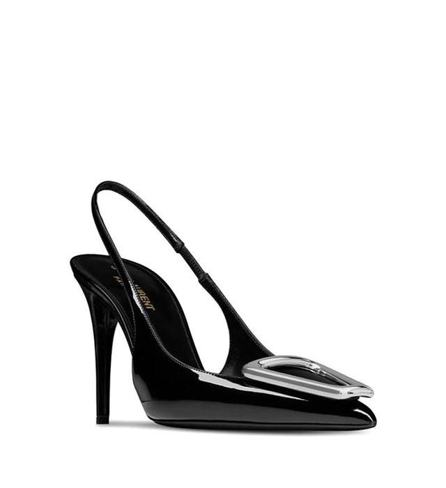 Saint Laurent Avenue Slingback Pumps in Patent Leather Product Image