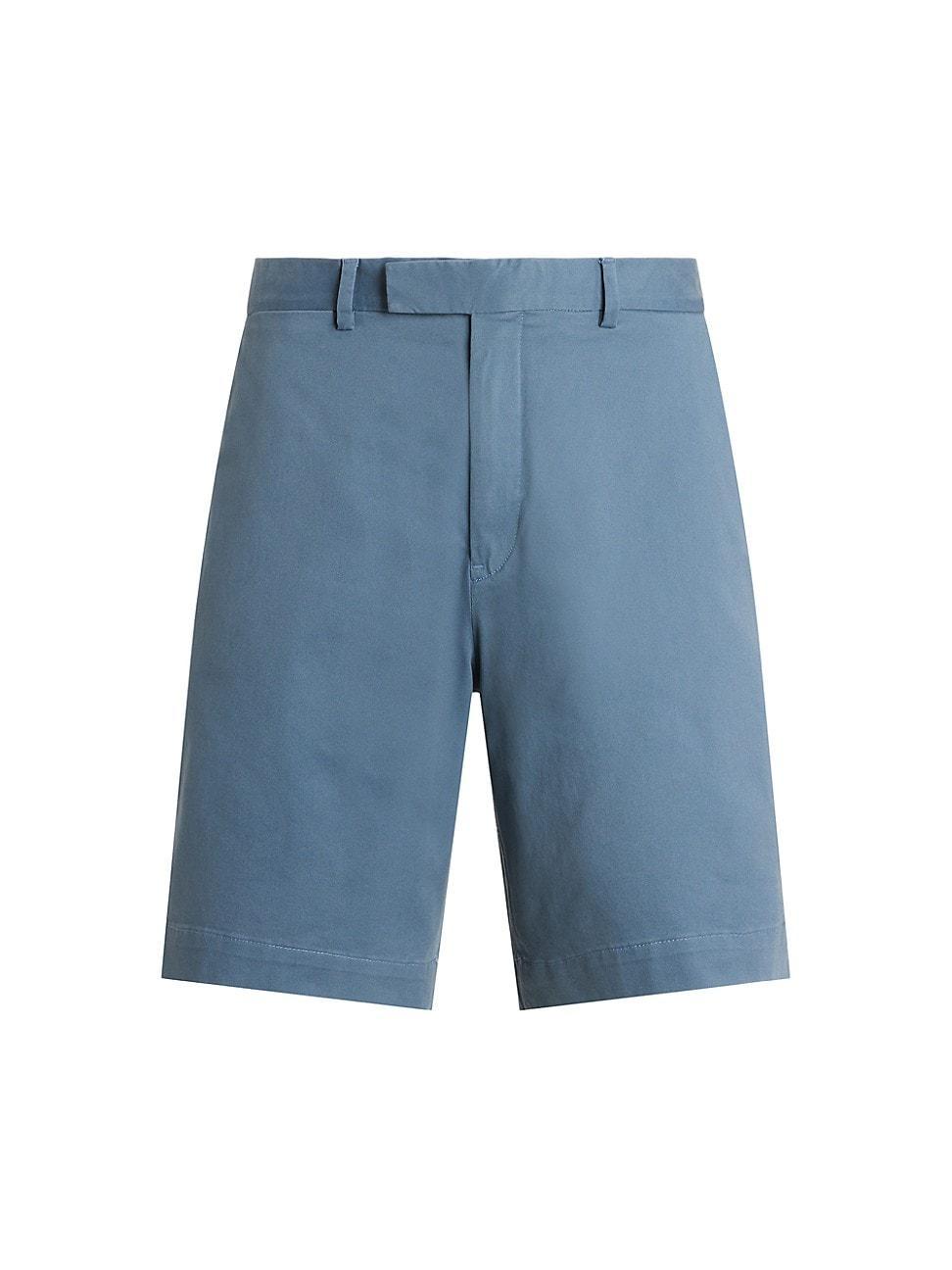 Mens Stretch-Twill Flat-Front Shorts Product Image