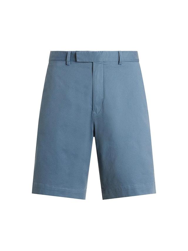 Mens Stretch-Twill Flat-Front Shorts Product Image