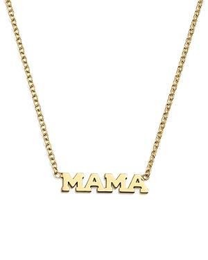 Womens Itty Bitty 14K Gold Mama Necklace Product Image