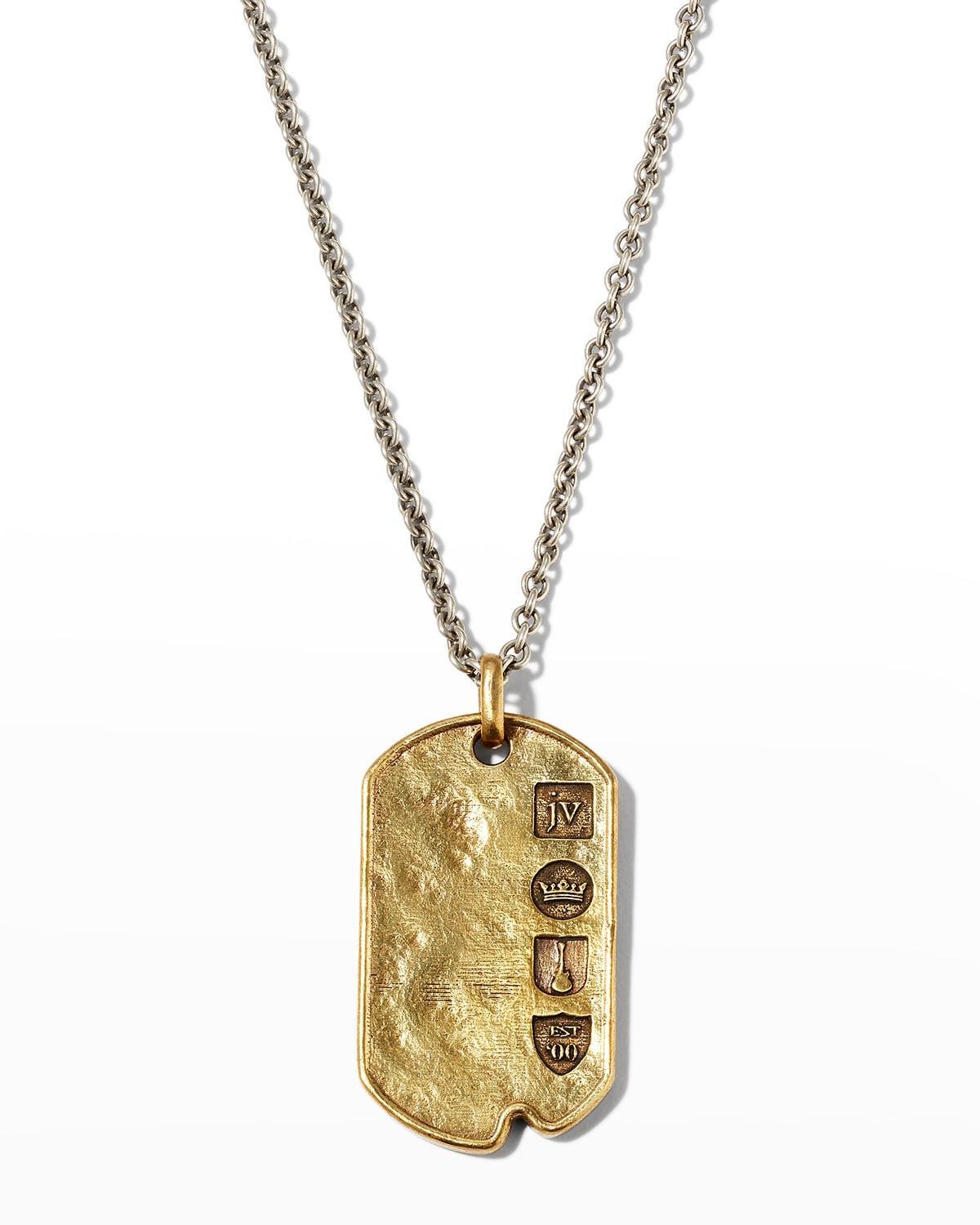 John Varvatos Dog Tag Pendant Necklace Product Image