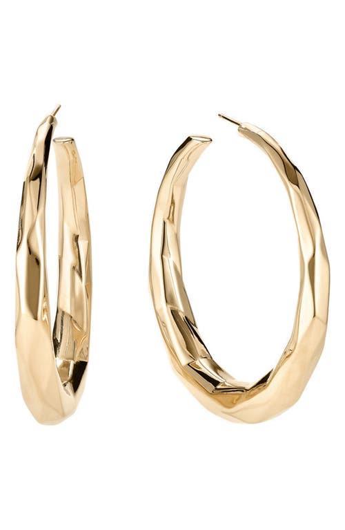 Lana Faceted Hoop Earrings Product Image