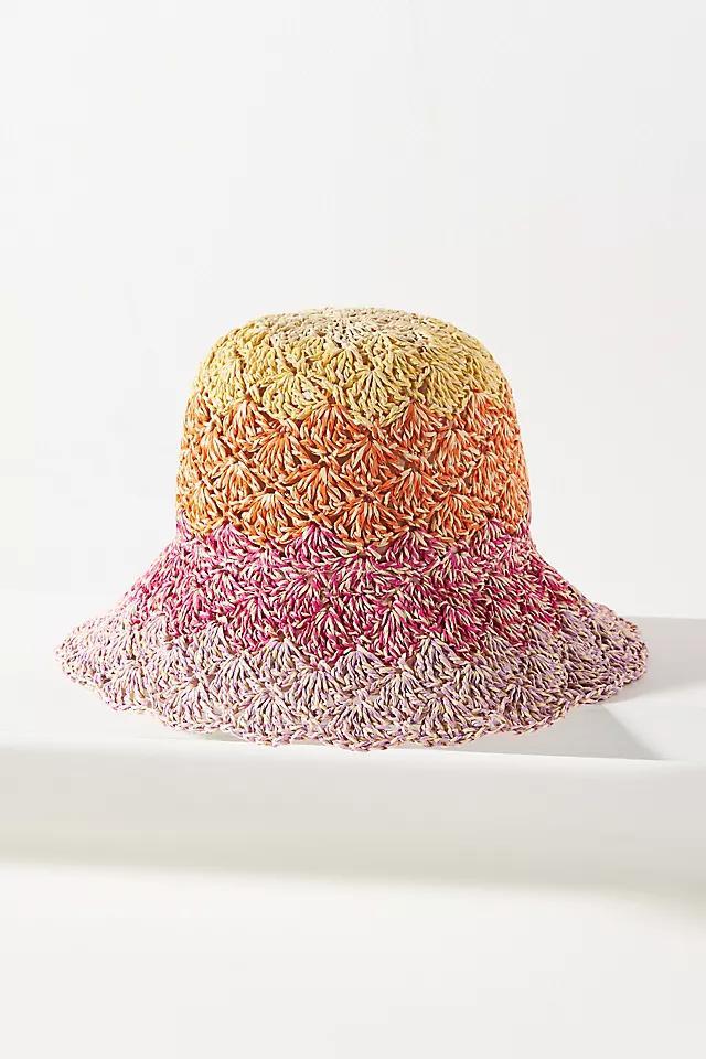 By Anthropologie Straw Bucket Hat Product Image