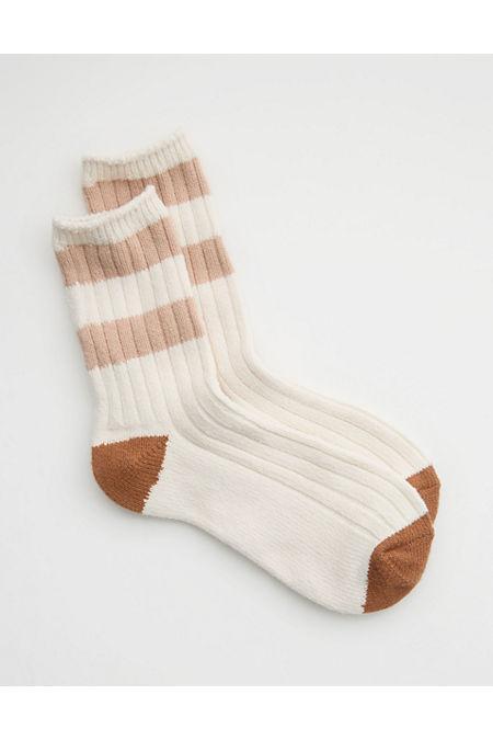 Aerie Colorblock Stripe Crew Socks Women's Product Image