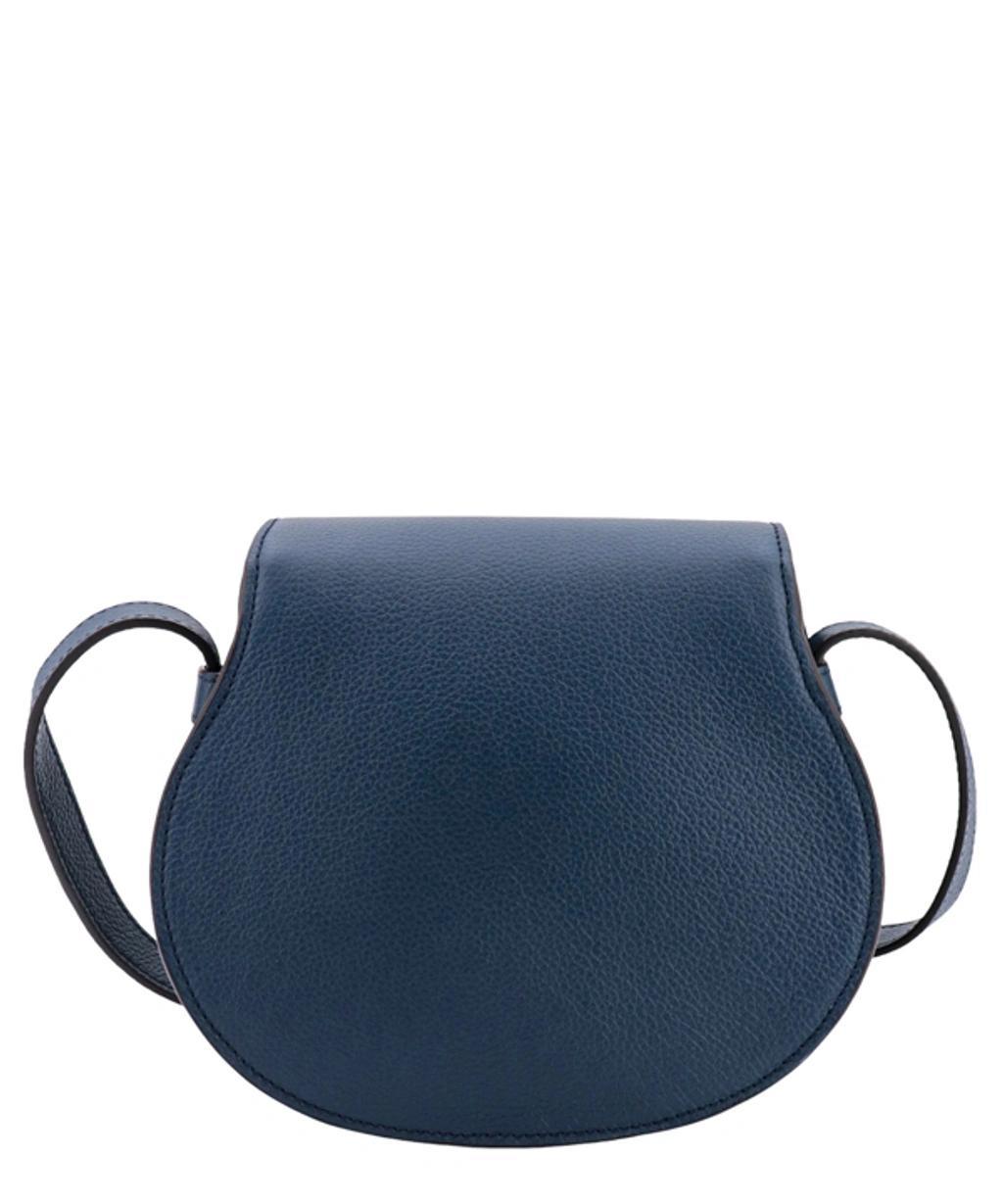 Marcie Mini Saddle Suede Crossbody Bag In Blue Product Image