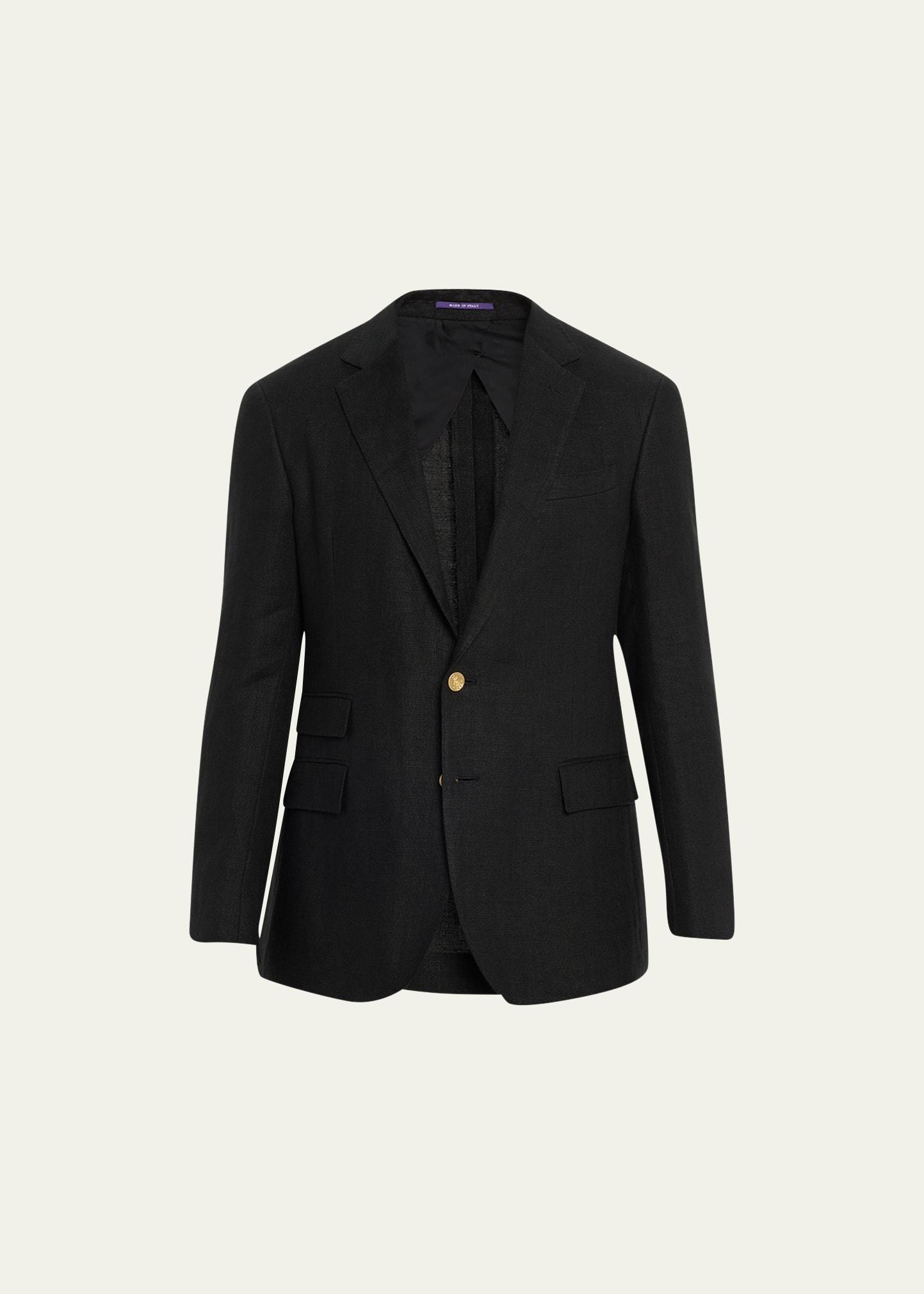 Mens Kent Single-Button Linen Dobby Blazer Product Image