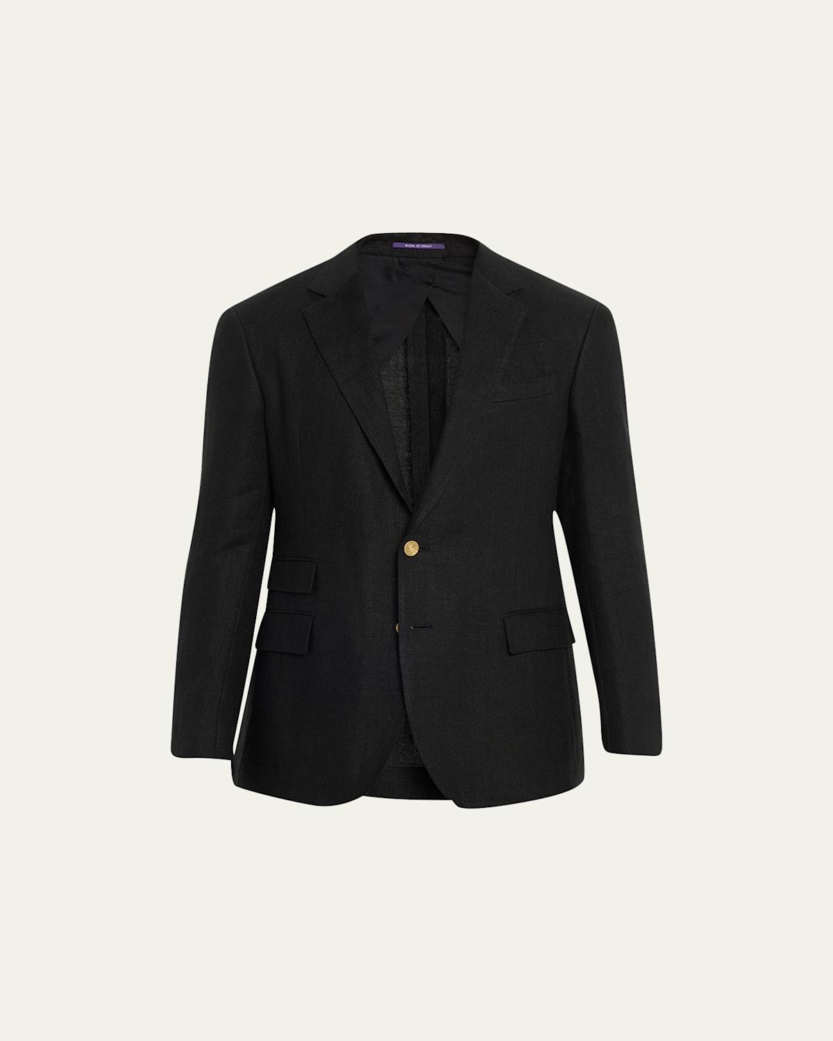 Mens Kent Single-Button Linen Dobby Blazer Product Image