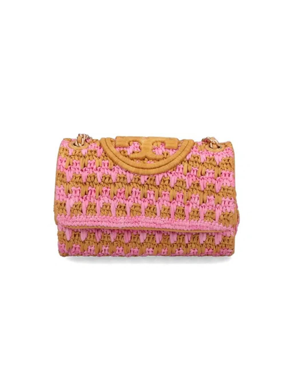 TORY BURCH Fleming Small Shoulder Bag In Pink Product Image