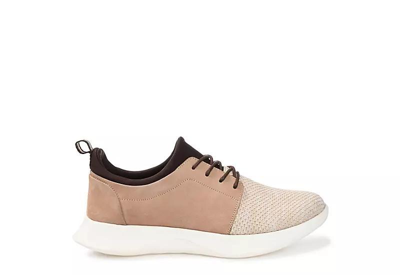 Thomas & Vine Hadden Knit Mens Leather Casual Sneakers Product Image