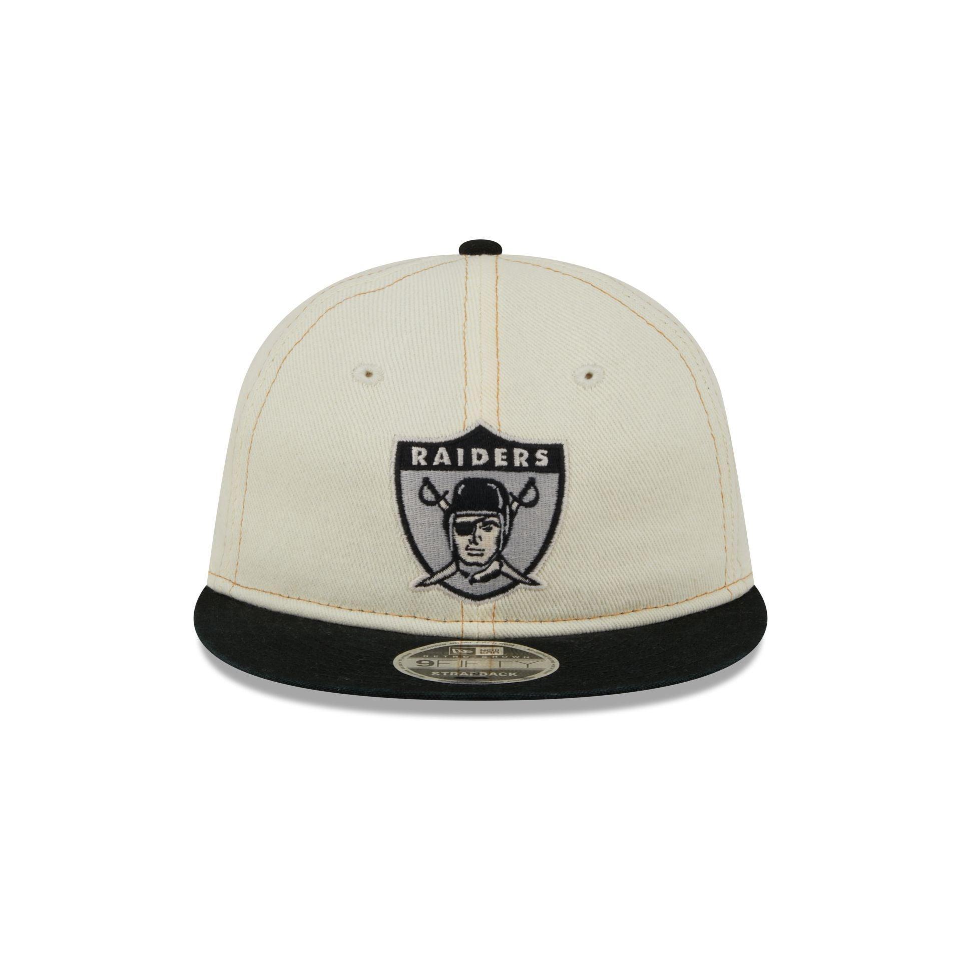 Las Vegas Raiders Chrome Denim Retro Crown 9FIFTY Adjustable Hat Male Product Image