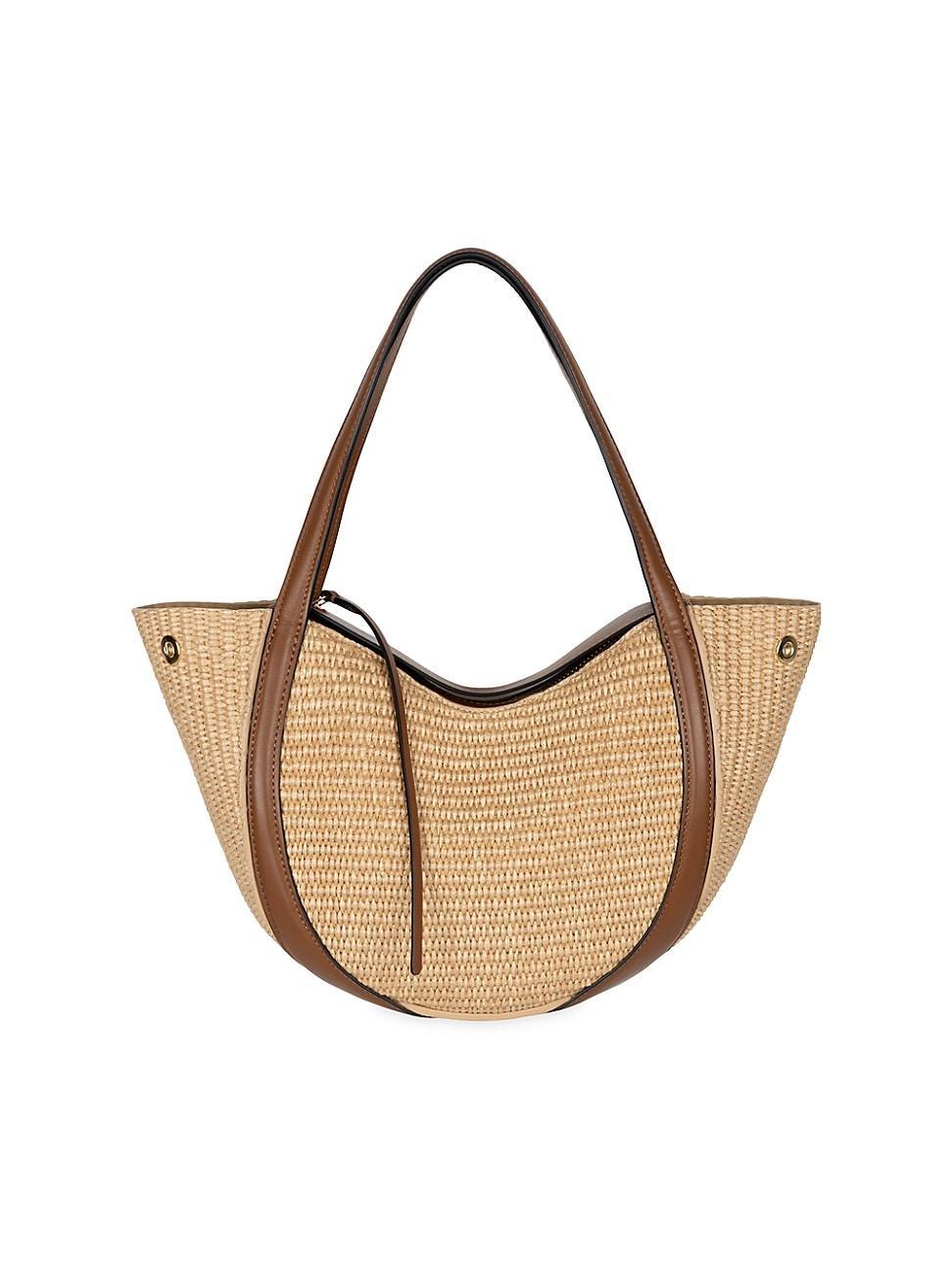 Womens Lin Mini Leather Tote Product Image