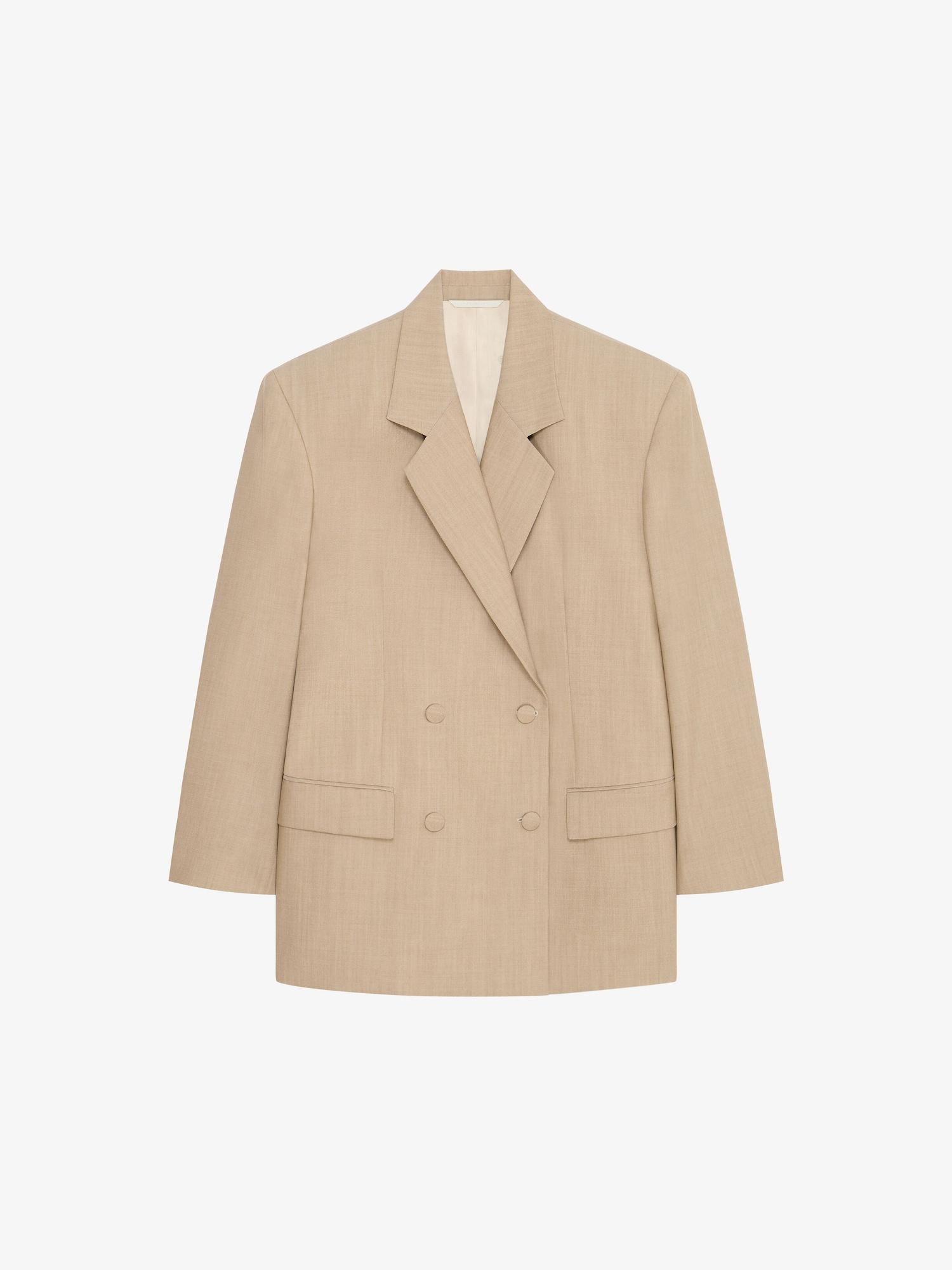 Double breasted jacket in wool Product Image