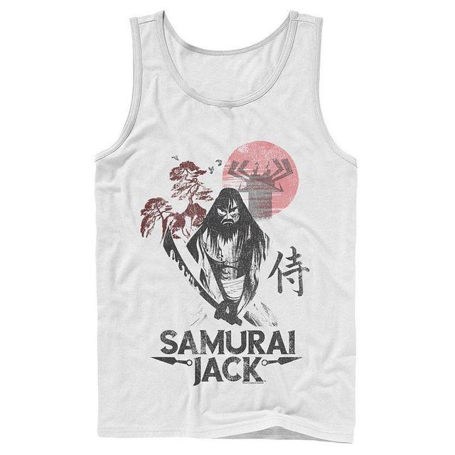 Mens Cartoon Network Samurai Jack Epic Warrior Kanji Art Rock Tank Top Product Image