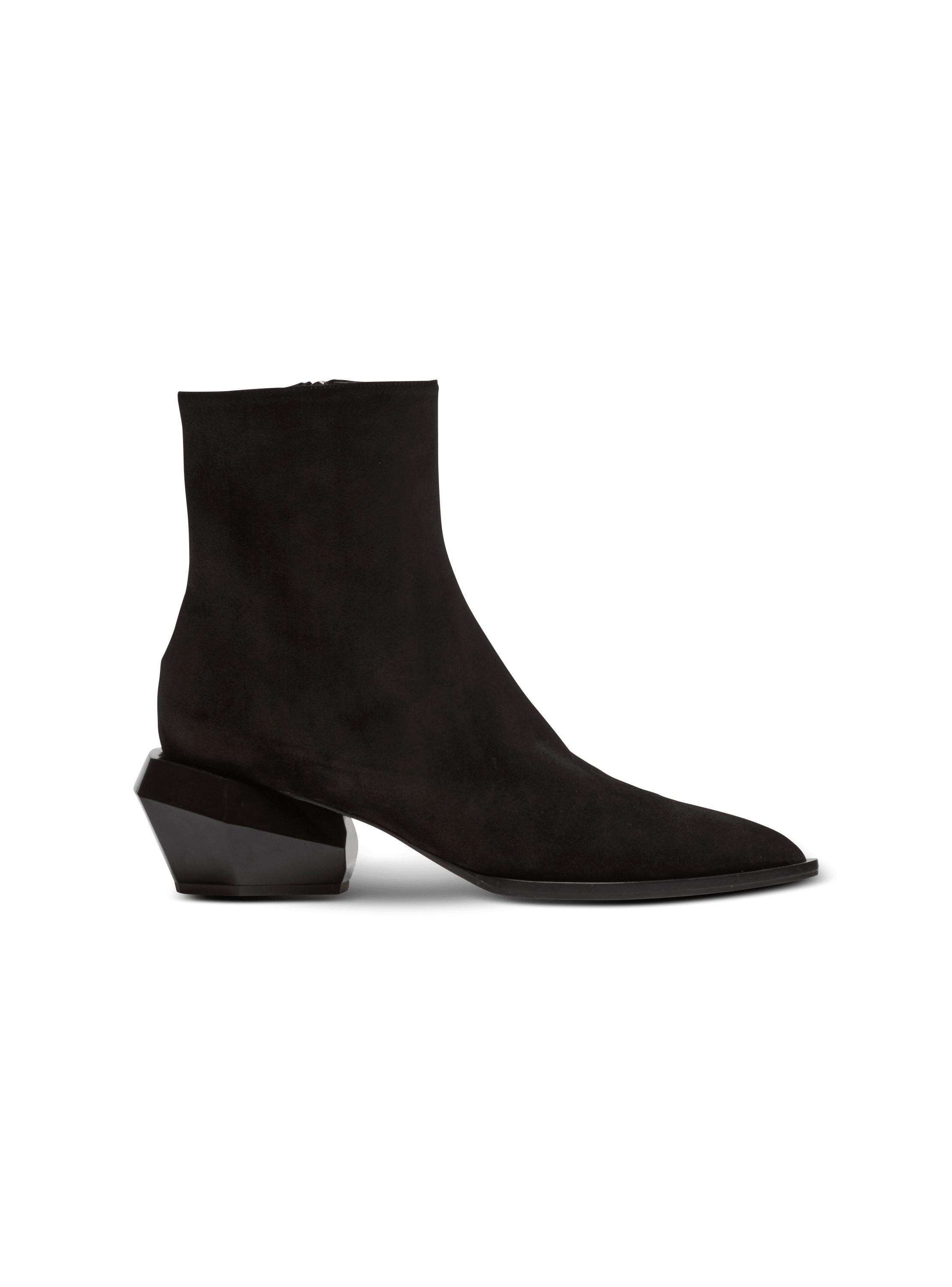 Billy suede ankle boots with diamond heel Product Image