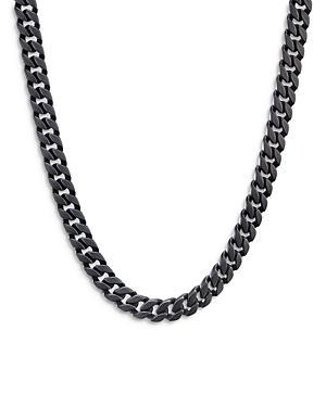 Mens Curb Chain Necklace in Titanium, 8MM Product Image