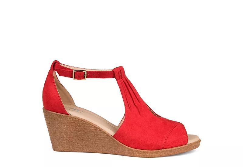 Journee Collection Kedzie Womens Wedges Brown Product Image