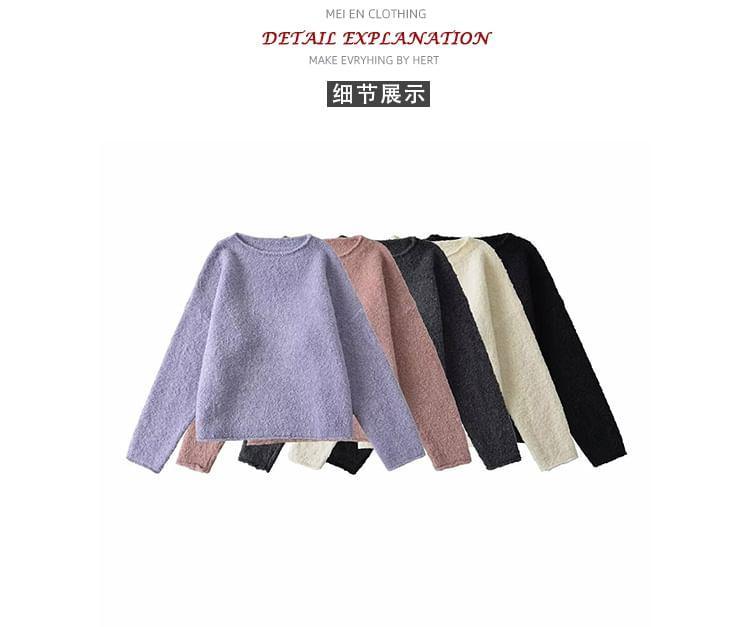 Overfit One-Shoulder Knit Sweater in 5 Colors Product Image