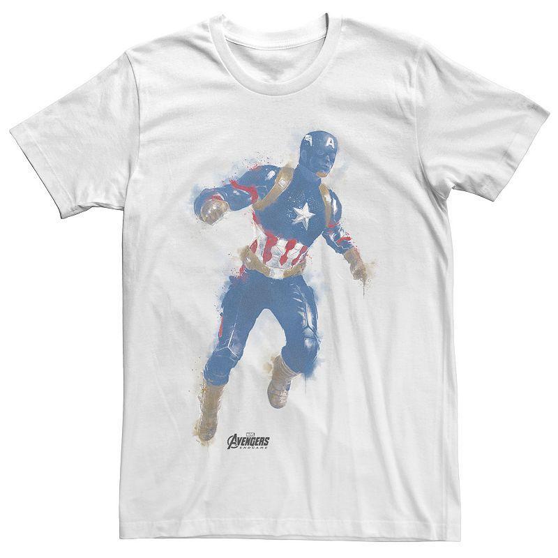 Mens Marvel Avengers Endgame Captain America Paint Graphic Tee Product Image