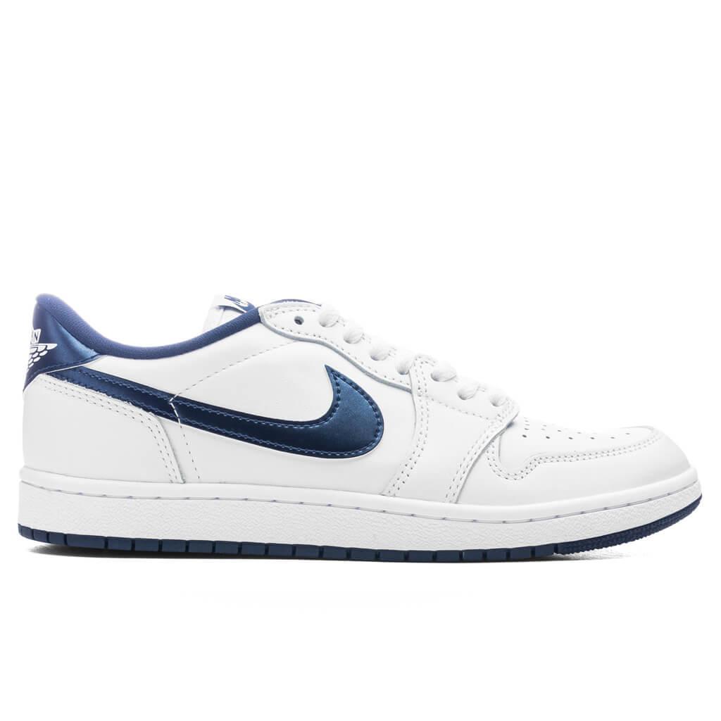 Air Jordan 1 Low 85 'Metallic Blue' - White/Navy Male Product Image