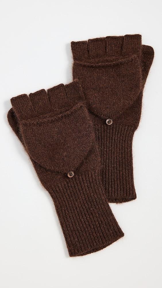 White + Warren Cashmere Pop Top Gloves | Shopbop Product Image