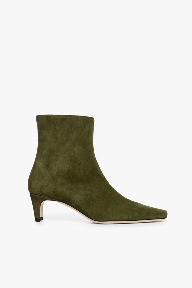 WALLY ANKLE BOOT | OLIVE SUEDE Product Image