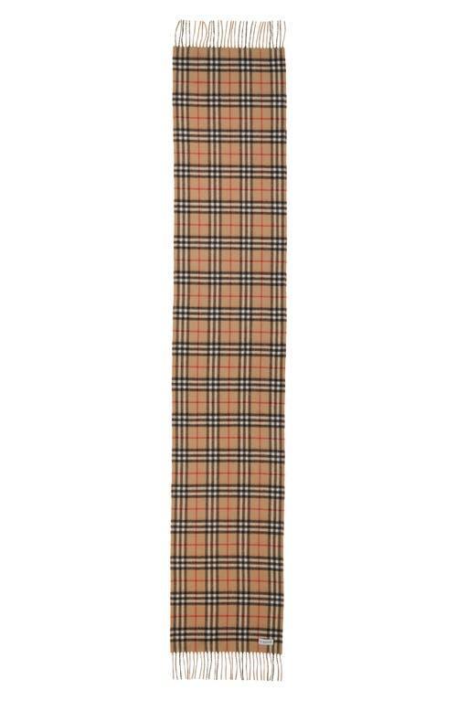 Mens Cashmere Vintage Check Rectangle Scarf Product Image