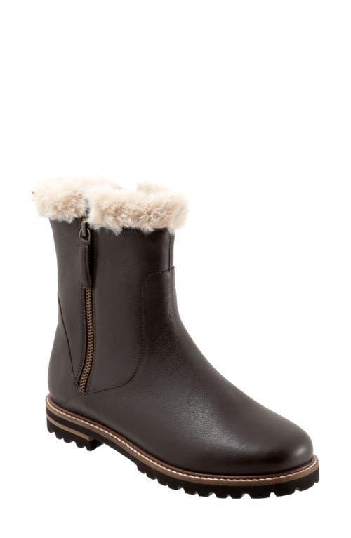 Trotters Forever Leather Faux Fur Lined Booties Product Image