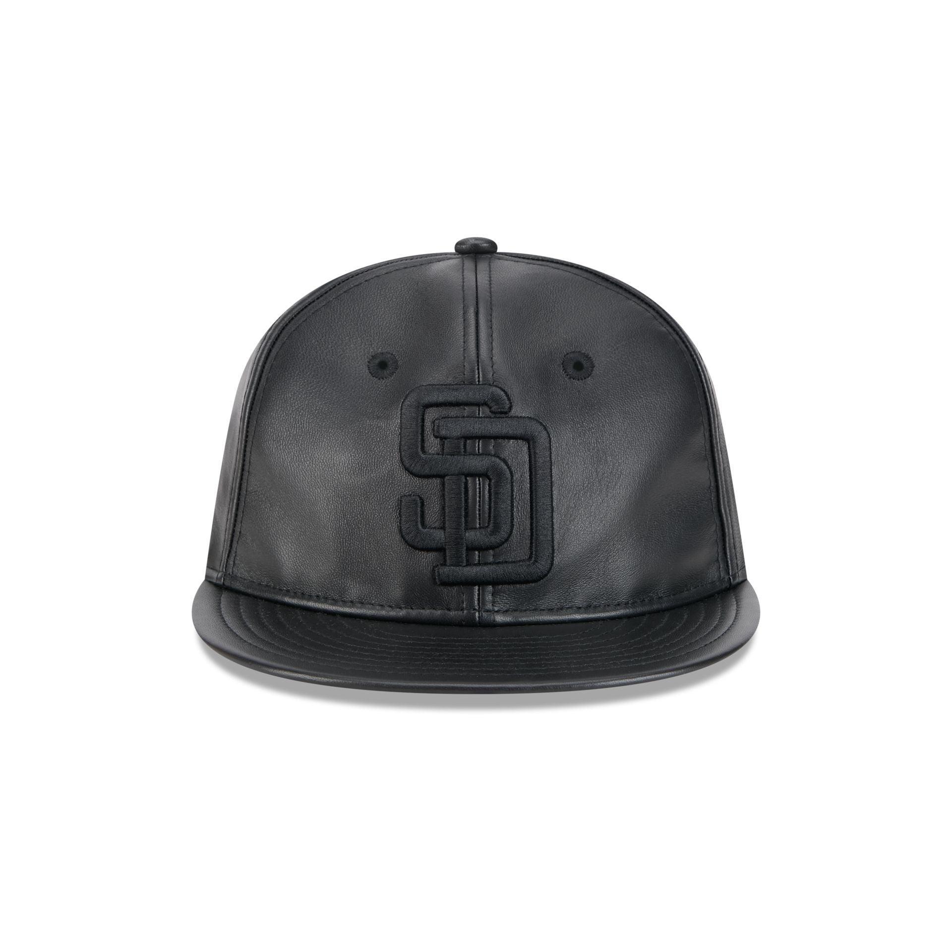 San Diego Padres Genuine Leather Retro Crown 9FIFTY Strapback Hat Male Product Image