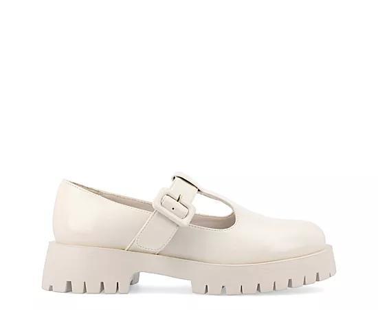 Journee Collection Suvi Tru Comfort Foam Womens Mary Jane Flats Ivory Product Image