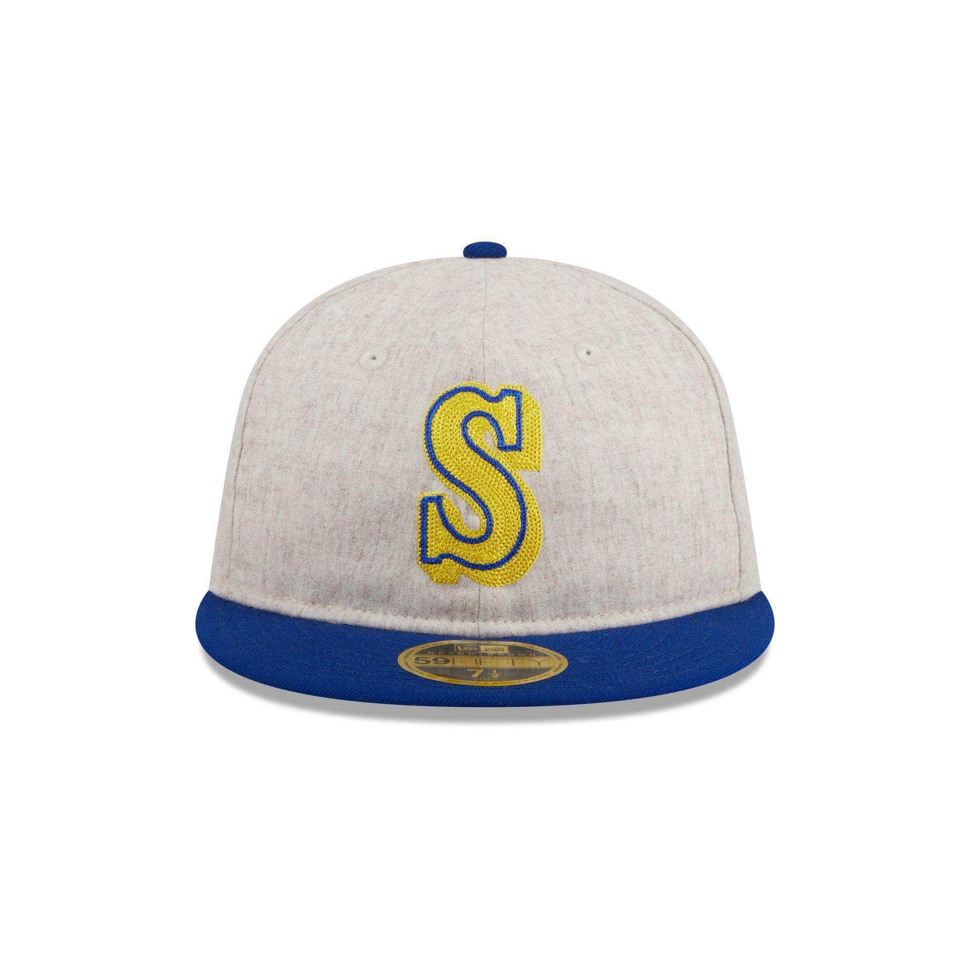 Seattle Mariners Melton Wool Retro Crown 59FIFTY Fitted Hat Male Product Image