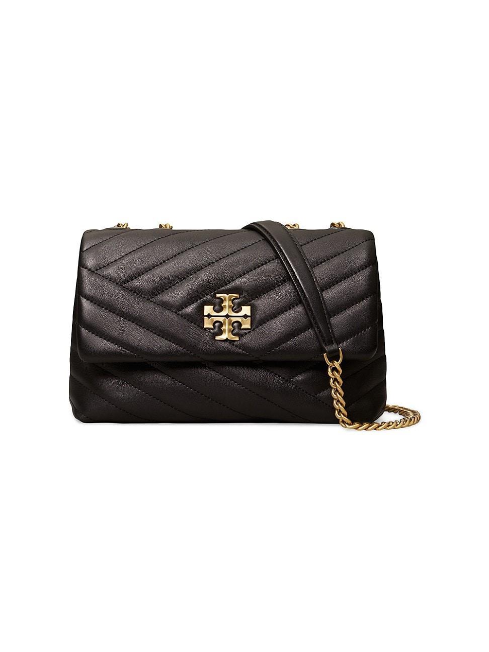 Tory Burch Kira Chevron Powder Coated Small Convertible Shoulder Bag Handbags Product Image