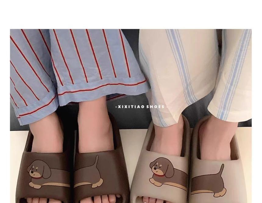 Dog Print Slippers Product Image