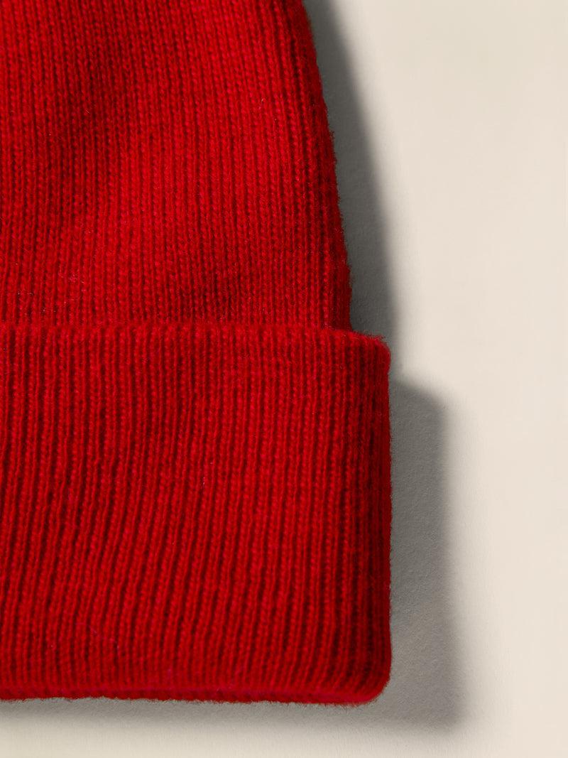 Faherty Logo Beanie - Red Product Image