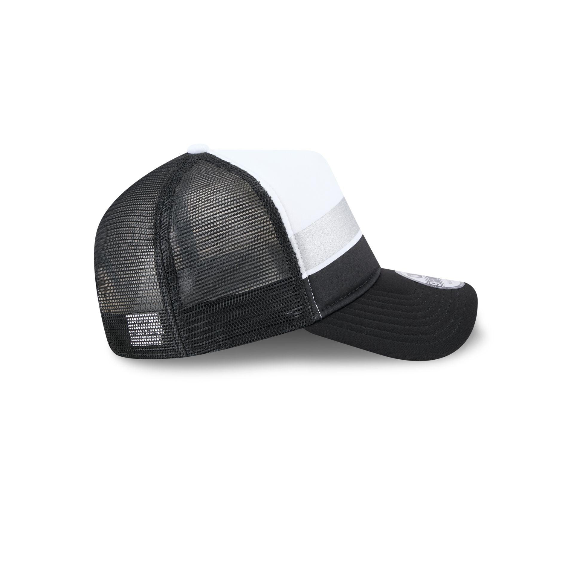 Chicago White Sox Color Block 9FORTY A-Frame Trucker Snapback Hat Male Product Image