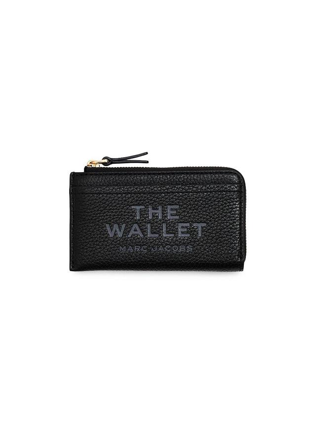 Womens Top Zip Leather Multi-Wallet Product Image