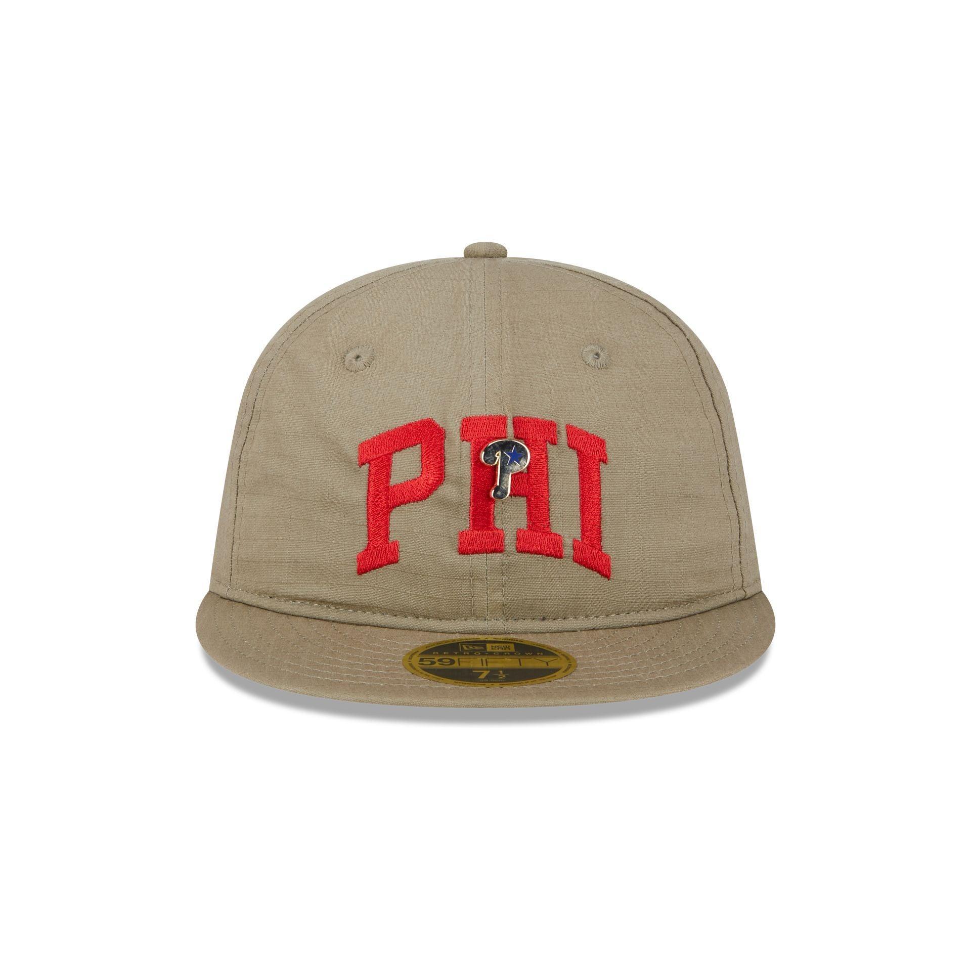 Philadelphia Phillies Logo Pin Retro Crown 59FIFTY Fitted Hat Male Product Image