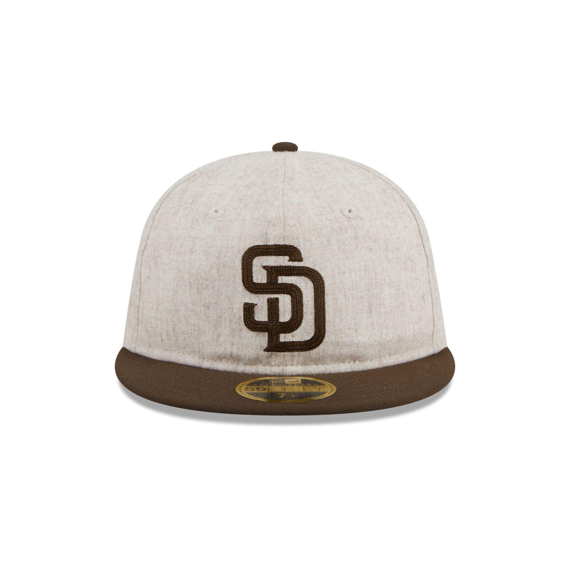 San Diego Padres Melton Wool Retro Crown 59FIFTY Fitted Hat Male Product Image