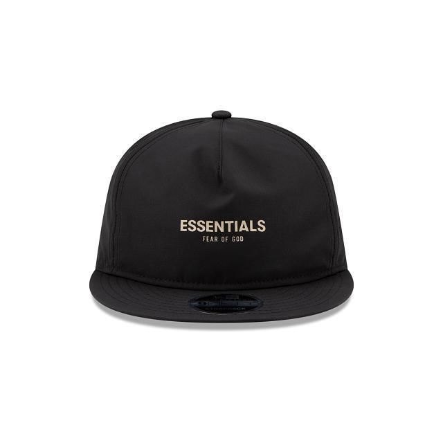 Fear Of God Essentials Retro Crown Black 9FIFTY Strapback Hat Male Product Image