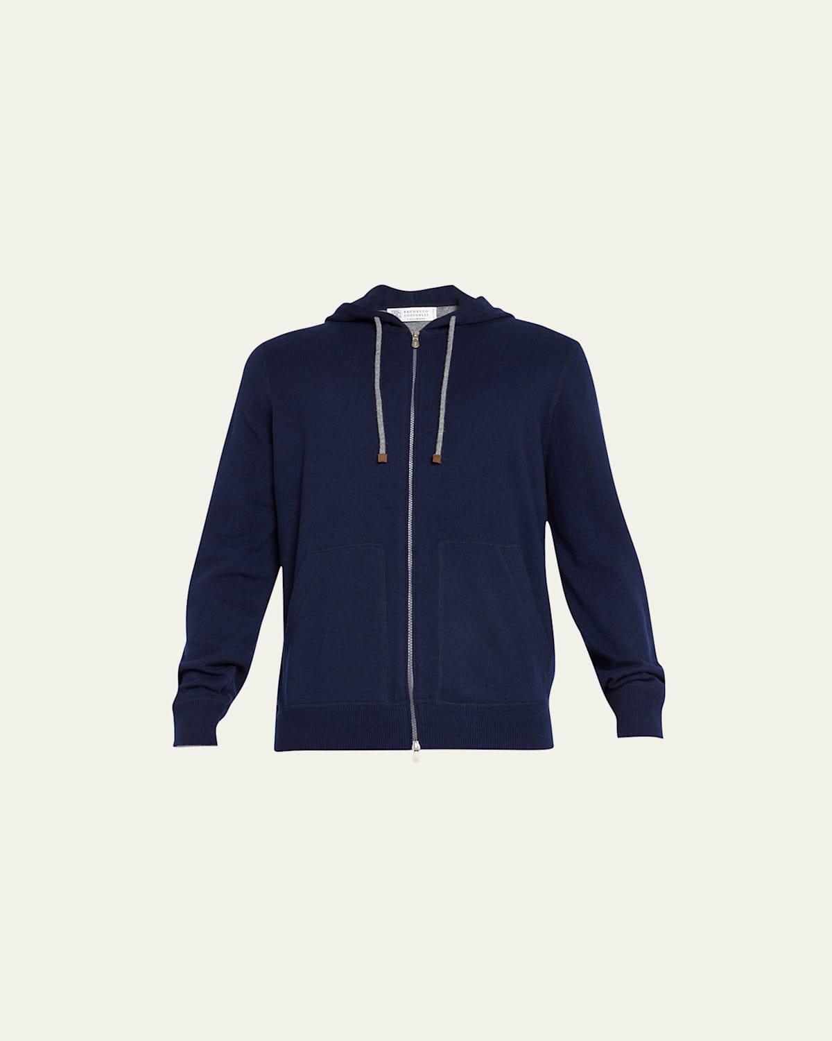 Mens Cashmere Full-Zip Hoodie Product Image