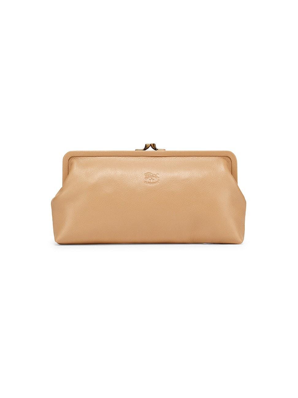 Womens Classic Leather Clutch product image