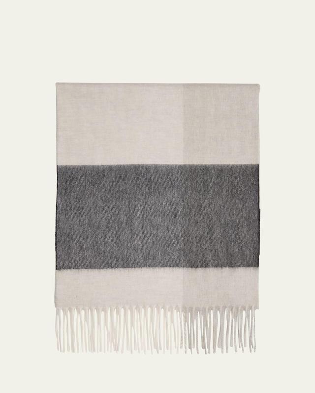 Mens Arran Cashmere Color Block Scarf Product Image