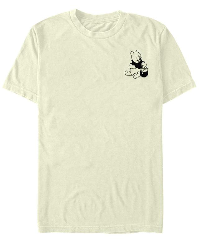 Mens Disney Winnie The Pooh Simple Left Chest Tee Natural Product Image