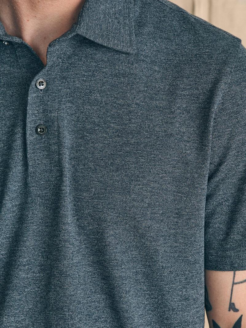 Movement™ Short-Sleeve Pique Polo Shirt (Tall) - Dusty Iron Heather Product Image