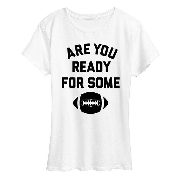 Womens Ready For Some Football Graphic Tee, Girls Product Image