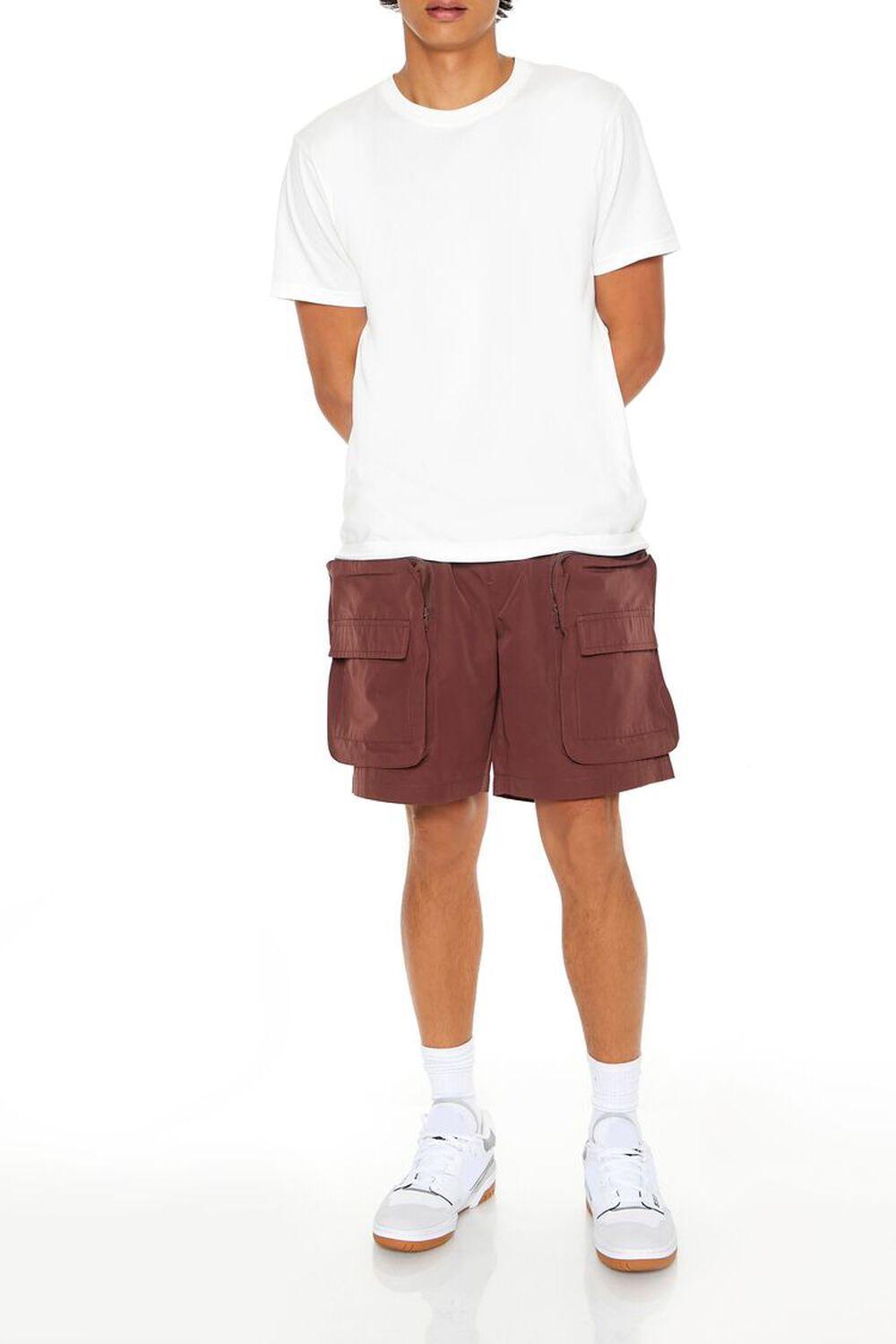 3D Pocket Drawstring Cargo Shorts | Forever 21 Product Image